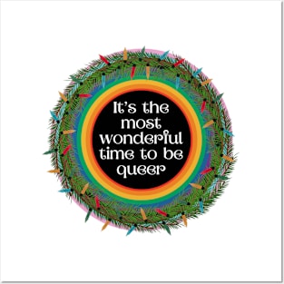 It's the most wonderful time to be queer! Posters and Art